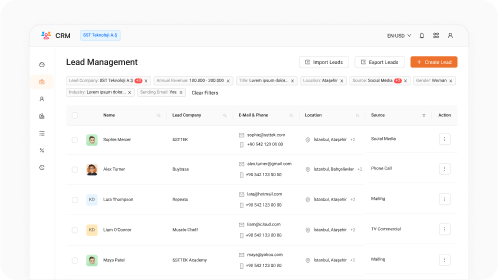 Smart filtering interface