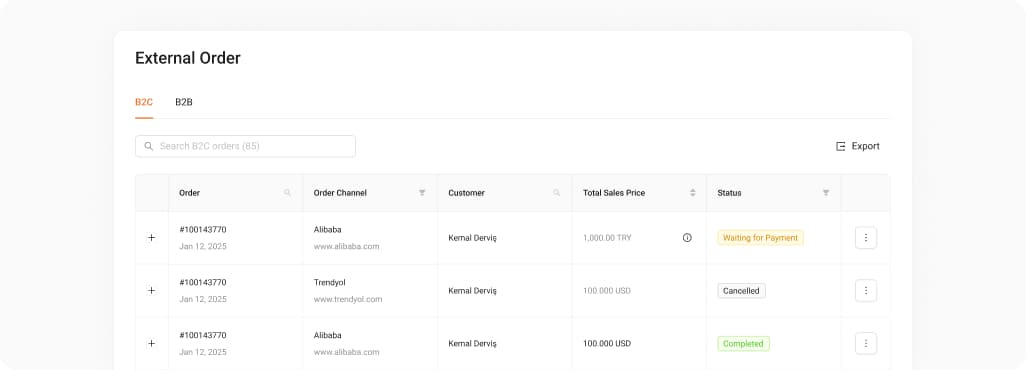 All your invoices on one platform