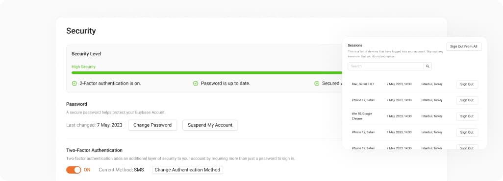 Advanced security features