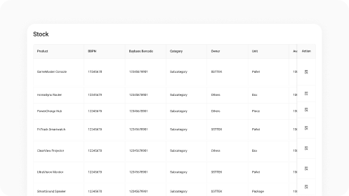 Stok listeleri